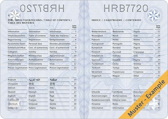 Internationaler Pressepass